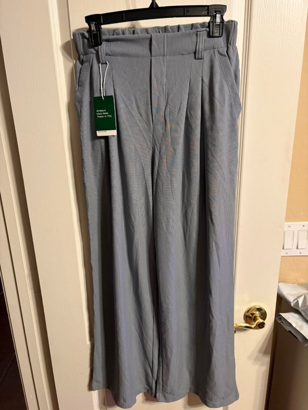 Halara wide leg pants slate blue size M NWT cl-w03-059